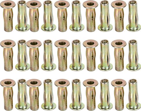 Ruofeng 30 PCS كربوت الصلب الكربون مع الأنواع الفانوس والخيط | مصور الخيط الداخلية لربط المعادن/البلاستيك | مقاوم للتآكل （m8 in Kuwait