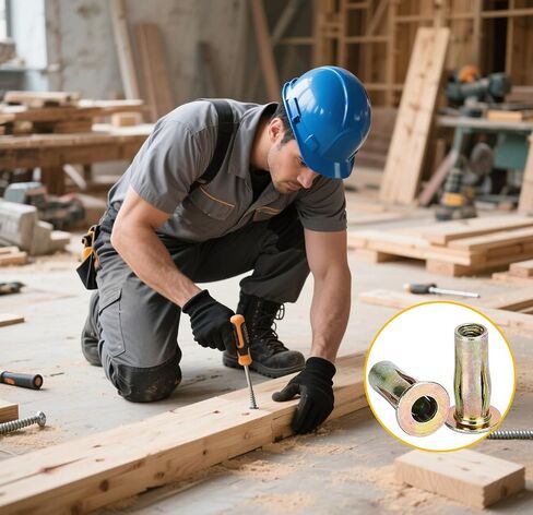 Ruofeng 30 PCS كربوت الصلب الكربون مع الأنواع الفانوس والخيط | مصور الخيط الداخلية لربط المعادن/البلاستيك | مقاوم للتآكل （m8 in Kuwait