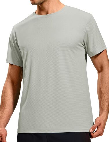 Mier Mens Dry Fit Therts Thirts Athletic Running Tshirt Shirt Short Lighty Gym Gym Sport Shirt ، Crew Neck in Saudi Arabia