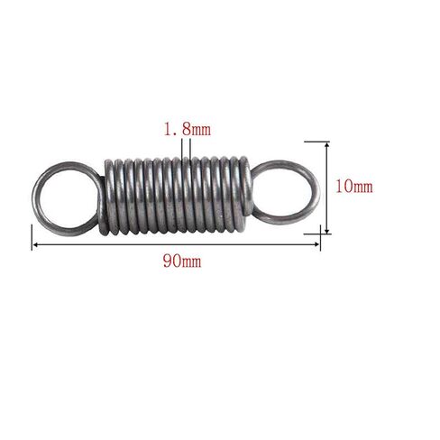 Pull Spring Double Loop Closed Hook, Pack of 10 Spring Steel Loop Hook Extension Springs 1.8x10x(60-90) mm(1.8 x 10 x 90 mm) in Kuwait