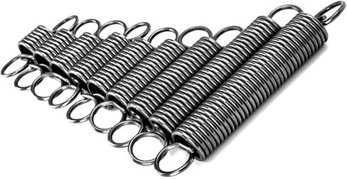 سحب حلقة مزدوجة حلقة مزدوجة ، حزمة من 10 نوابض توتر تمديد مع خطافات حلقة 1.8x11x (50-100) مم (1.8 × 11 × 50 مم) in Kuwait
