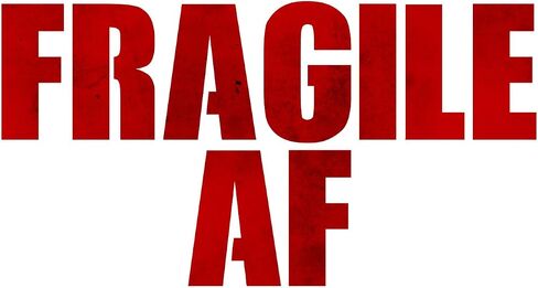 Fragile AF Guitar Instrument Case Sticker - 4.5" wide x 2" tall in Saudi Arabia