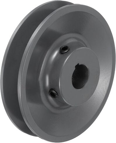 uxcell BK45-3/4 V-Belt Sheave 3/4"Bore 4.25"OD Single Groove Web Sheave Bored-to-Size Sheave, Cast Iron, Belt Section for 3L or B Belt in Saudi Arabia