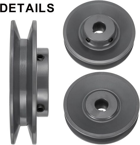 uxcell BK45-3/4 V-Belt Sheave 3/4"Bore 4.25"OD Single Groove Web Sheave Bored-to-Size Sheave, Cast Iron, Belt Section for 3L or B Belt in Saudi Arabia