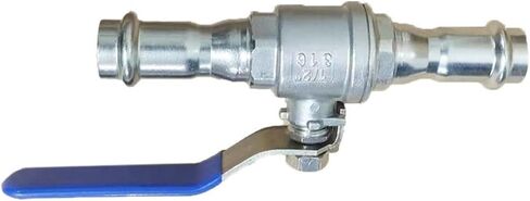 304 stainless steel double clamp two-piece ball valve 4-point clamp two-piece ball valve large flow(Inside diameter 40mm) in Saudi Arabia