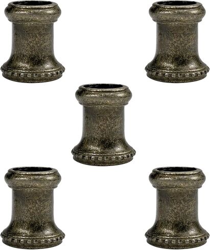 Lamp Pipe Coupling, 1/8 IP 20MM Long Threaded Lamp Coupling Pipe Connectors for Light Repair, Pack of 5 (Antique Brass) in Kuwait