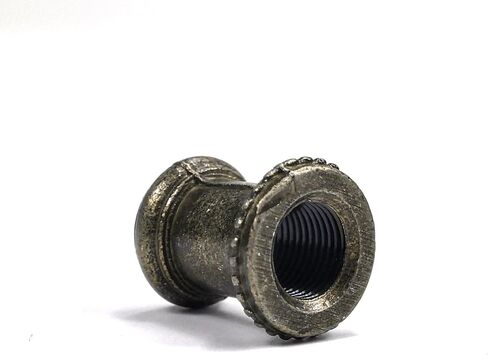Lamp Pipe Coupling, 1/8 IP 20MM Long Threaded Lamp Coupling Pipe Connectors for Light Repair, Pack of 5 (Antique Brass) in Kuwait