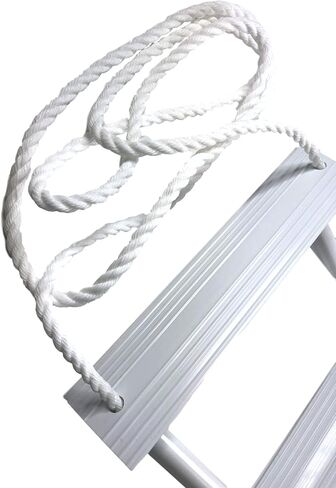 Pactrade Marine Inflatable Boat Kayak 4-Step White Folding PE Rope PVC Ladder for Emergency in Saudi Arabia