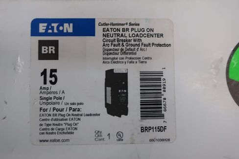 Cutler Hammer BRP115DF 1P 15A AMP 120V-AC قاطع الدائرة المصغرة in Saudi Arabia