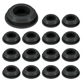 4 عبوات مقابس ثقب السيليكون ، المفاجئة في مقابس ثقب قفل لثقب 30-33 مم ، مستديرة الثقب من المقابس المطاطية المطبخ الحاجز سدادات الختم مقاومة للماء [أسود] in Kuwait