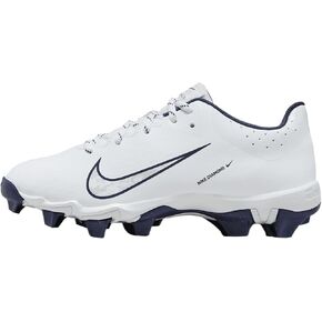 Nike Hyperdiamond 4 Keystone Big Kids' Softball Cleats (FZ0919-103, White/Pure Platinum/Midnight Navy) Size 5 in Kuwait