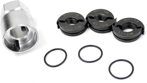 DAMYPRD 4PCS M12 & M14 WHEET STUD THREATH RUTORER & REPAIL TOOL TOOL KIT | تصميم عكسي العمل | الصف المهني للشاحنات ، سيارات الدفع الرباعي ، المقطورات | متوافق مع أزرار 12 مم و 14 ملم in Saudi Arabia