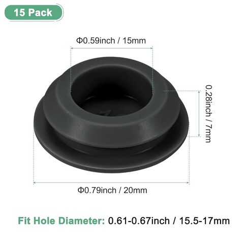 4 عبوات مقابس ثقب السيليكون ، المفاجئة في مقابس ثقب قفل لثقب 30-33 مم ، مستديرة الثقب من المقابس المطاطية المطبخ الحاجز سدادات الختم مقاومة للماء [أسود] in Kuwait