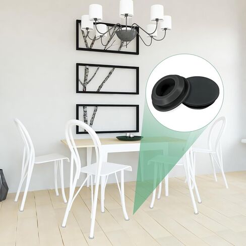 4 عبوات مقابس ثقب السيليكون ، المفاجئة في مقابس ثقب قفل لثقب 30-33 مم ، مستديرة الثقب من المقابس المطاطية المطبخ الحاجز سدادات الختم مقاومة للماء [أسود] in Kuwait