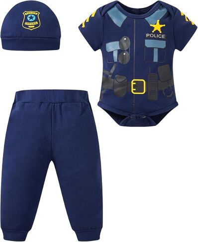 Baby Boys Doctor Cowboy Costume Halloween Cosplay Romper Outfits in Saudi Arabia