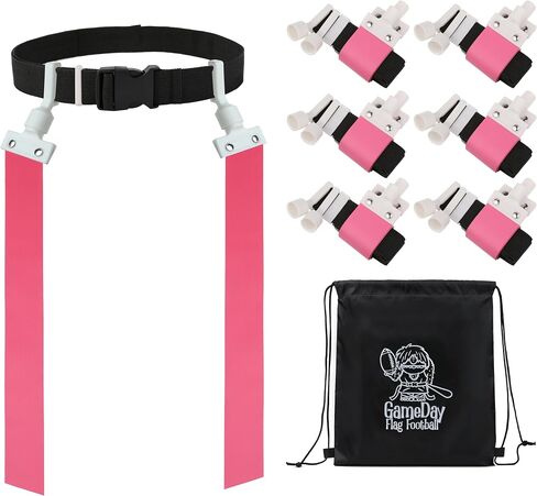 Gameday Flag Football Set – Kits for 2–14 Players w/Belts, Agility Cones & Carry Bag – Available in Multi Colors & Sizes in Saudi Arabia