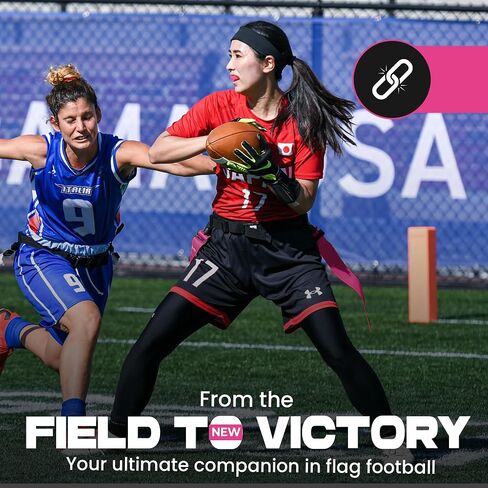 Gameday Flag Football Set – Kits for 2–14 Players w/Belts, Agility Cones & Carry Bag – Available in Multi Colors & Sizes in Saudi Arabia