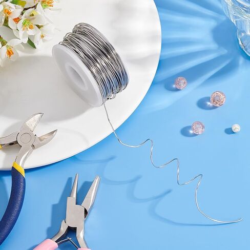 الأسلاك الحرفية ， الأسلاك الحرف الألومنيوم ， سلك الفضة من الألومنيوم لصنع DIY مصنفة فنية ， سلك الفولاذ المقاوم للصدأ الناعم in Saudi Arabia