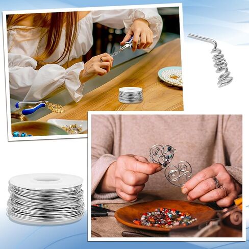 الأسلاك الحرفية ， الأسلاك الحرف الألومنيوم ， سلك الفضة من الألومنيوم لصنع DIY مصنفة فنية ， سلك الفولاذ المقاوم للصدأ الناعم in Saudi Arabia