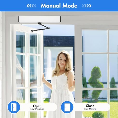 Automatic Swing Door Opener, Automatic Sliding Door Opener with 2 Remote Controllers and Control Panel, Manual Slide Door Closer for Commercial, Offices, Hotels in Saudi Arabia