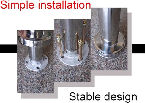 Spring-Loaded Safety Gate,Stainless Steel Automatic Door Closer for Shopping Malls Amusement Parks, Supermarkets Library Supermarket Entrance Safety Gate(60×97 cm)(Left) in Kuwait