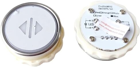 Prod1496v2 SM.04PB/A5 مصعد الضغط على مفتاح زر رفع الأجزاء المفتوحة إغلاق الباب الأزرق الضوء على الفولاذ المقاوم للصدأ in Saudi Arabia