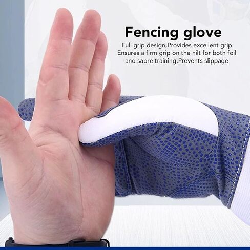 Fencing Gloves, Protective Fencing Gloves Enhanced Grip, Hand Safety Breathable Fabric Saber Training Glove, Fencing Gloves for Epee, Foil in Kuwait
