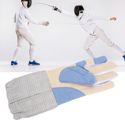 Fencing Glove Left Handed Non Slip Protective Sabre Glove for Fencing Training and Competitions, Hard Wearing Knitted Fabric, Comfortable Fit for Practice and Matches in Kuwait