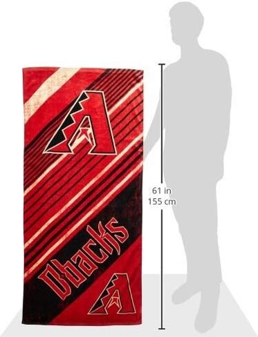MLB Arizona Diamondbacks "قطري" منشفة الشاطئ ، 30 "× 60" in Saudi Arabia
