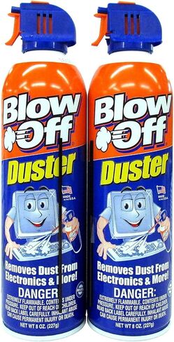 Compressed Air Duster Can MAX Professional Cleaner 1111 Blow Off Non-toxic & No Bitternt 8oz. Stop the Build-up of Dust in Your Electronics, Clogging up the Cooling Fan. Pack of 2 in Kuwait