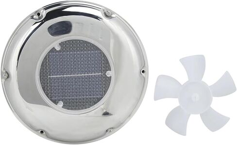 Accessories Stainless Steel Boat Exhaust Fan Solar Powered Ventilation Vent Fan Waterproof Noiseless Pollution-free in Saudi Arabia