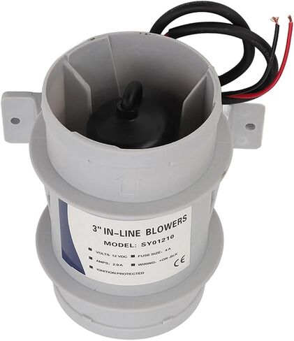 3 Inch 12V Silent Inline Blower Inline Bilge Air Blower for Yachts Boats Air Circulation Boat Accessories in Saudi Arabia