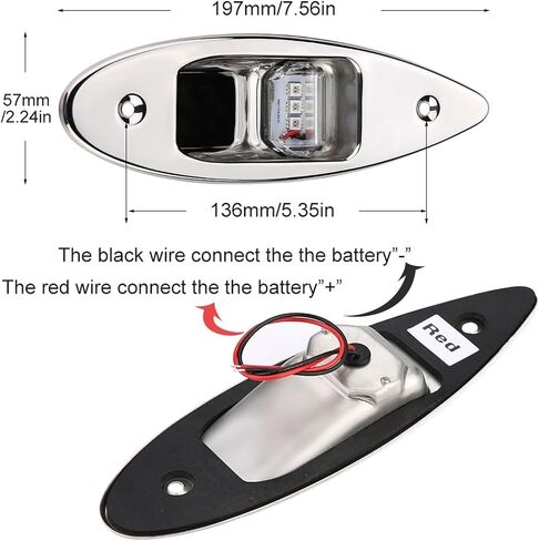 2pcs 12v LED تدفق الجبل الجانبي الإشارة الإشارة الإرشاد الإكسسوارات القارب للحصول in Saudi Arabia