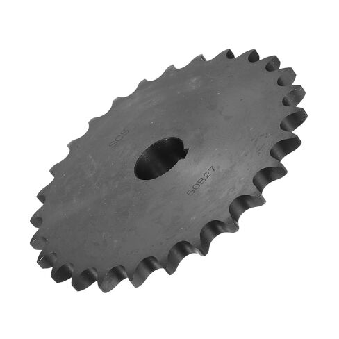 UXCELL #50 سلسلة مسننة BROOD SPROCKET B ، 1 "Bore 27 أسنان ضرس سلسلة حبلا واحدة ، الصلب الكربوني ، Keyway مع مسامير مجموعة in Saudi Arabia