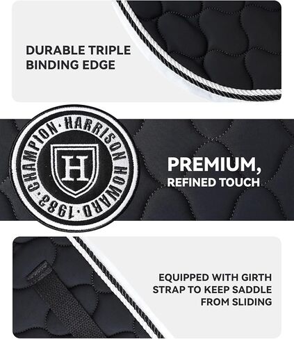 هاريسون هوارد الفروسية كل الغرض من وسادة السرج عالية الأداء من وسادة السرج الإنجليزي مع امتصاص الصدمات الفائق in Kuwait