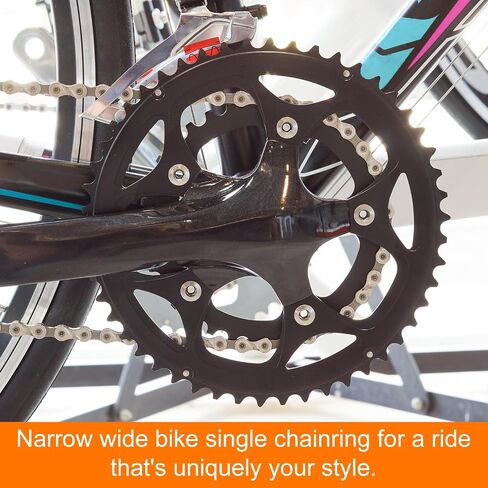 HARFINGTON Bike Chainring Set Round Narrow Wide Aluminum Chainring Chainwheel with Double Round 5 Bolts for Road Bike Bicycle in Saudi Arabia