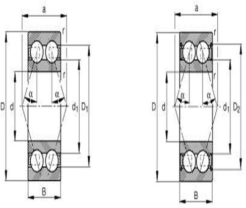 1pcs Angular Contact Ball Bearing 3800-2RS Sealed Ball Bearings 3800 2RS 10x19x7mm 3801 3802 3803 3804 3805 3806 3807A-2RS(3806A-2RS 30x42x10) in Saudi Arabia
