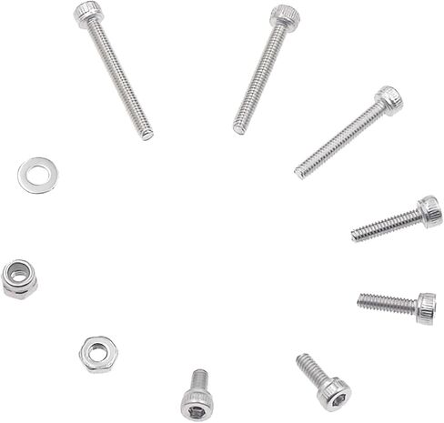 HVAZI Metric M2.5 Stainless Steel Socket Head Cap Screws/Hex Nuts/Nylon Lock nut/Flat Washer Assortment Kit in Kuwait