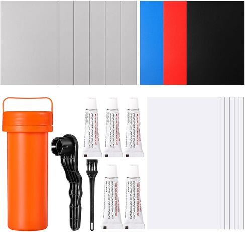 تشمل مجموعة إصلاح القوارب القابلة للنفخ Gejoy 9 تصحيح PVC ، 6 تصحيح لإصلاح TPU ، برميل صيانة واحد ، وجع صمام واحد ، وفرشاة واحدة ، و 5 PCS 3G Glue ، وبقع إصلاح القوارب المطاطية محددة للزوارق القابلة للنفخ in Saudi Arabia