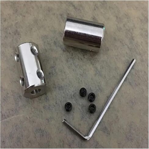 3pcs 4mm/5mm/6mm/8mm/10mm Rigid Shaft Coupling Coupler Motor Connector Sleeve #45 Steel 3D CNC(6mm-6mm) in Saudi Arabia