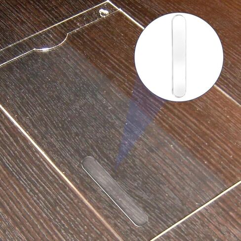 Self Adhesive Rubber Bumper:2.75 * 0.4 * 0.1Inch(L*W*T) 20Pcs,Cuttable Soft Cabinet Door Bumpers Clear, Door Slam Stopper and Preventer,Glass Table Top Anti Slip Pads. in Saudi Arabia