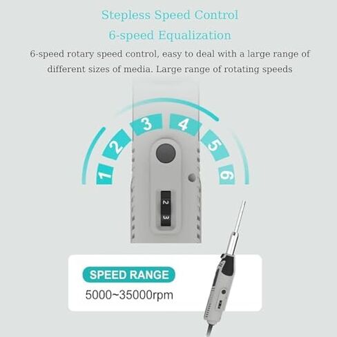 High-Speed Lab Cell Tissue Homogenizer, 0.5-250ml Capacity, 6 Adjustable Speeds, Includes 6mm, 8mm, 10mm Heads & H-Shaped Stand for Laboratory Use in Kuwait