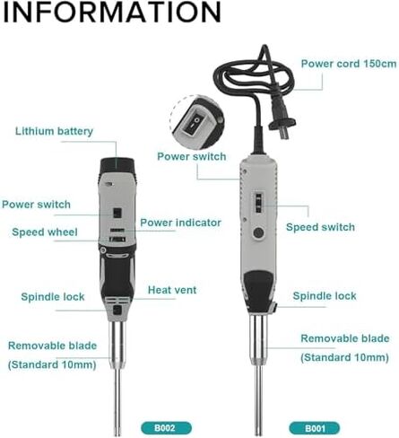High-Speed Lab Cell Tissue Homogenizer, 0.5-250ml Capacity, 6 Adjustable Speeds, Includes 6mm, 8mm, 10mm Heads & H-Shaped Stand for Laboratory Use in Kuwait