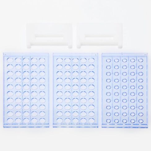BorinGlass 50-Place Test Tube Rack for 13mm O.D. Tubes, Sturdy Plastic Lab Organizer in Kuwait