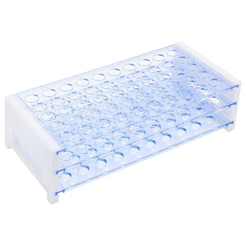 BorinGlass 50-Place Test Tube Rack for 13mm O.D. Tubes, Sturdy Plastic Lab Organizer in Kuwait