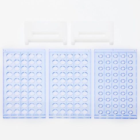BorinGlass 50-Place Test Tube Rack for 13mm O.D. Tubes, Sturdy Plastic Lab Organizer in Kuwait