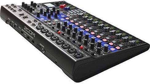 Zoom LiveTrak L-12 Digital Mixer & Multitrack Recorder Bundle With Zoom ZDM-1 Podcast Dynamic Microphone, ZHP-1 Headphones, TPS-4 Tripod, Windscreen, XLR Cable in Saudi Arabia