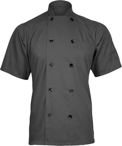 Poplin Short Sleeve Color Chef Coat Chef Jacket in Kuwait