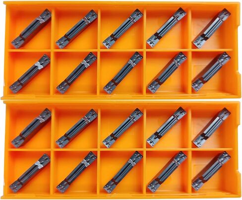 10pcs MGMN400 Carbide Grooving Inserts for MGEHR/MGIVR CNC Lathe Inserts Grooving Cut Off Turning Tool for Stainless Steel in Kuwait