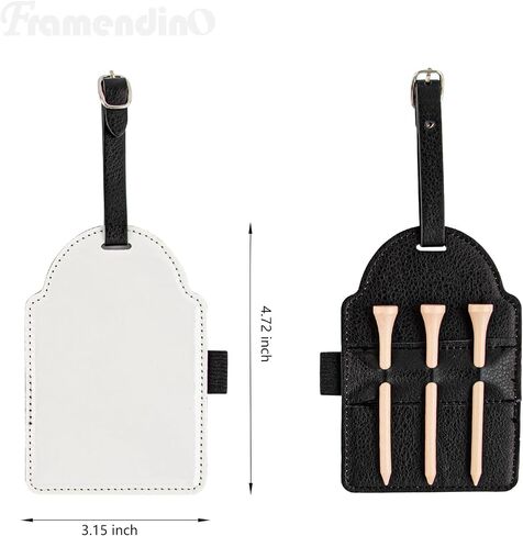 Framendino ، تسامي تسامي حاملي Tee Golf مع Tees Pu Leather Ball Bag لنقل الحرارة DIY in Saudi Arabia